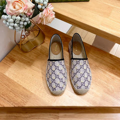 GG Supreme Flat Shoes White Caro