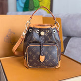 LV 25S NOÉ CARGO 24 IN BROWN MONOGRAM CANVAS GOLD HARDWARE