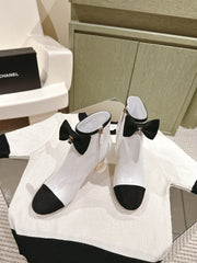 CC SHORT BOOST WHITE PURE LAMBSKIN