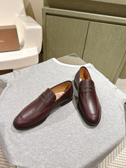 LP LOAFERS 25S IN BURGUNDY BROWN LAMBSKIN