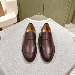 LP LOAFERS 25S IN BURGUNDY BROWN LAMBSKIN