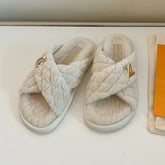 LV BLISS COMFORT MULE IN BEIGE SHEARLING