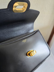 JOSEPHINE BAG 18.5 IN BLACK PATENT CALFSKIN