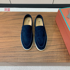 LP SUEDE SUMMER WALK LOAFERS NAVY BLUE
