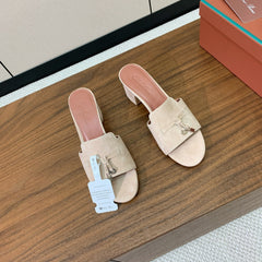 LP HIGH HEELS 25S IN LIGHT BEIGE SUEDE