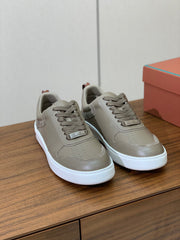 LP SNEAKERS IN STONE BROWN CALFSKIN WHITE SOLE