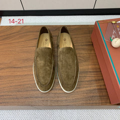 LP LOAFERS 25S IN OLIVE BROWN SUEDE