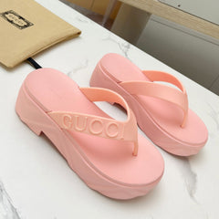 THONG PLATFORM IN LIGHT PINK IMPORTED TPU