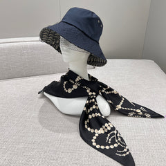CHANEL 25S SCARF 90 IN SILK 735866
