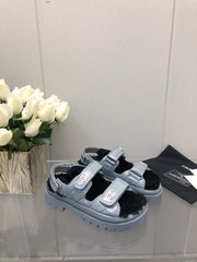 DAD SANDAL SAPHIRE BLUE LAMBSKIN