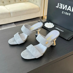 High Heels Lambskin Gray