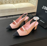 Double C WOMEN'S Slingback SPIRIT TOE Light Pink Lambskin