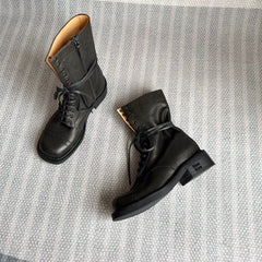 Boots Black Color Calfskin