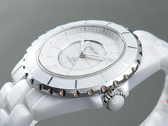 J12 Automatic White Ceramic White Numerals White Dial
