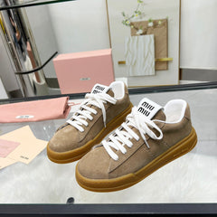 ECRU SNEAKERS IN BROWN BLEACHED SUEDE