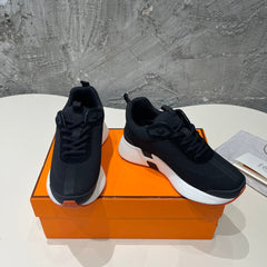 HEROS SNEAKERS BLACK MIX ROSE GOATSKIN