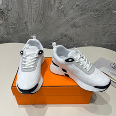 HEROS SNEAKERS WHITE MIX BLACK GOATSKIN