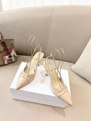 MY DD SLINGBACK PUMP 85MM IN BEIGE CALFSKIN