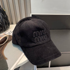 MM BASEBALL CAP IN BLACK VELVET