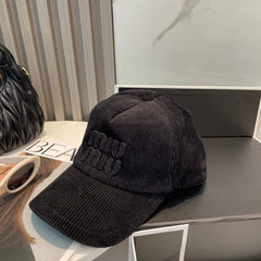 MM BASEBALL CAP IN BLACK VELVET