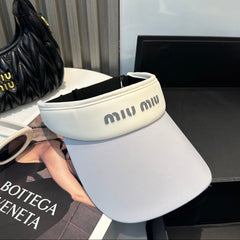 MM SPORT VISOR CAP IN COOL GRAY MIX WHITE FABRIC