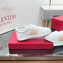 VALENTINO 25S UPVILLAGE SNEAKERS IN WHITE MIX BEIGE STYLE 2
