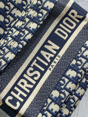 DIOR 25S TRAVEL BACKPACK 31 IN BLUE CANVAS OBLIQUE JACQUARD