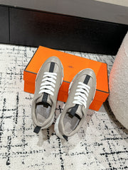 BOUNCING SNEAKER IN KHAKI BEIGE CALFSKIN