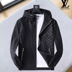 LV HOODED JACKET BLACK MONOGRAM 239039
