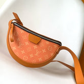 LV 25S MOON CROSSBODY BAG 24 IN ORANGE MONOGRAM CANVAS AND CALFSKIN