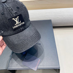 BASEBALL CAP IN DARK GRAY DENIM 406958