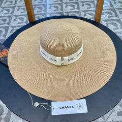 WIDE BRIM STRAW HAT BROWN 672708
