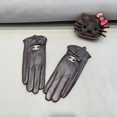GLOVES IN BRUNETTE BROWN LAMBSKIN 415821