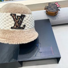 BUCKET HAT IN BEIGE MIX WHITE WOOL 421039