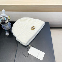 BEANIE HAT IN WHITE WOOL 434957
