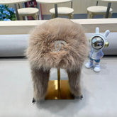 TRAPPER HAT IN DESERT BROWN SUEDE AND LAMB FUR 429974