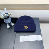 BEANIE HAT IN NAVY BLUE WOOL 433462