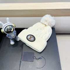 BEANIE HAT IN WHITE WOOL 433487