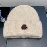 BEANIE HAT IN BISQUE BEIGE WOOL 438122