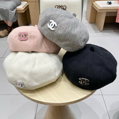 BERET HAT PINK WITH LOGO 672661