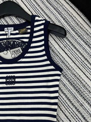 SLEEVELESS TOP WITH RAISED EMBROIDERY AND CREW NECK 267982