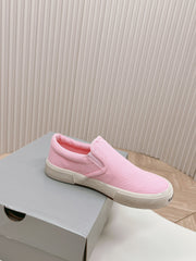 SLIP-ON SNEAKERS GRAFFITI IN PINK CANVAS