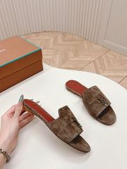 LP SUMMER CHARMS SANDALS IN ASH BROWN SUEDE