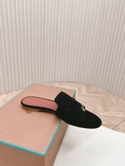 LP SUMMER CHARMS SANDALS IN BLACK SUEDE