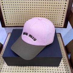 MM BASEBALL CAP IN SHAMPOO PINK FABRIC WITH LOGO EMBROIDERY