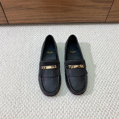 LUCO LOAFER WITH FRINGES IN BLACK LAMBSKIN