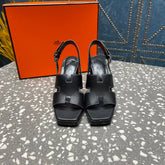 ERIS SANDAL 95 BLACK LAMBSKIN