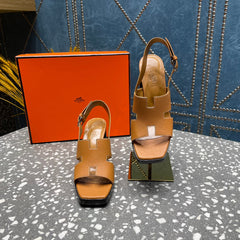 ERIS SANDAL 95 CARAMEL LAMBSKIN