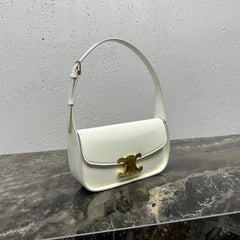 SHOULDER 20 BAG TERENCE IN WHITE PATENT CALFSKIN
