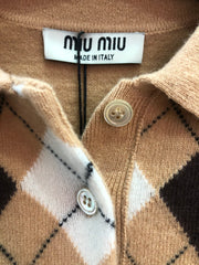 MIUMIU KNIT POLO SHIRT STYLE 248